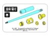 Aber 35L-269 German 8,8cm Two part Pak 43/3 L/71 barrel for Jagdpanther Ausf G1 late & G2 1/35